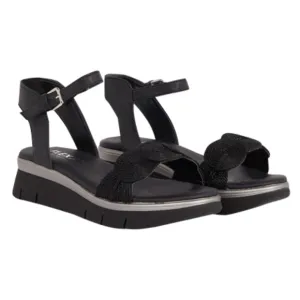 NIB The Flexx Sandal Mindy Black Open Toe Comfort Shoe Platform size 9.5‎