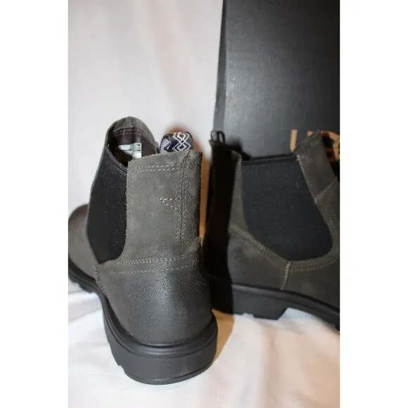 NIB UGG MEN'S WATERPROOF BILTMORE WORK LEATHER CHELSEA BOOTS GRAY BLACK SZ 12