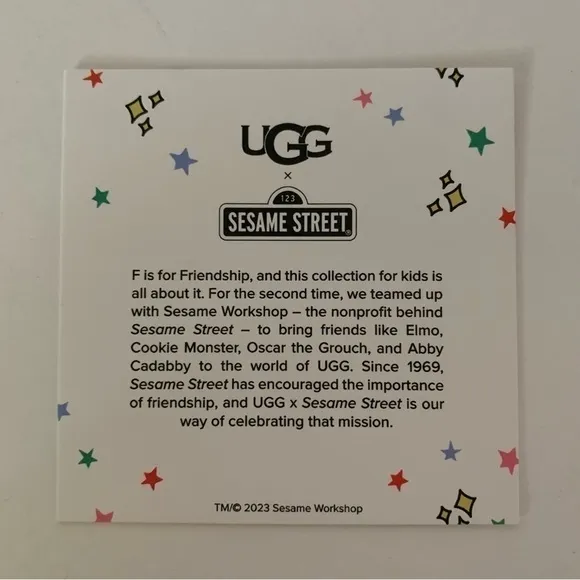 NIB. UGG x Sesame Friends Bixbee Shoes