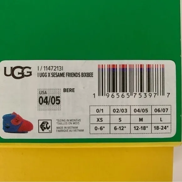 NIB. UGG x Sesame Friends Bixbee Shoes
