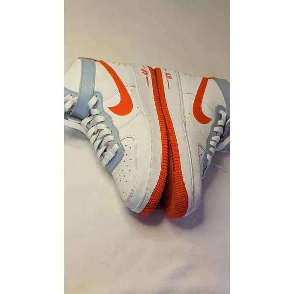 Nike AF-1  High (GS) 'Be Kind' Youth Sz 6.5 Hi-Top Sneakers Wht/Org #DC2198-100