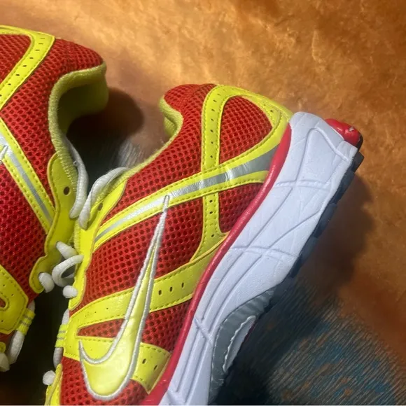 Nike Air 2009 id Bowerman Red Silver Yellow PKW 4 Shoes rare Size 8