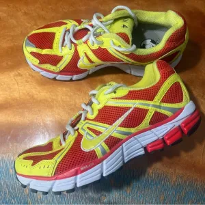 Nike Air 2009 id Bowerman Red Silver Yellow PKW 4 Shoes rare Size 8