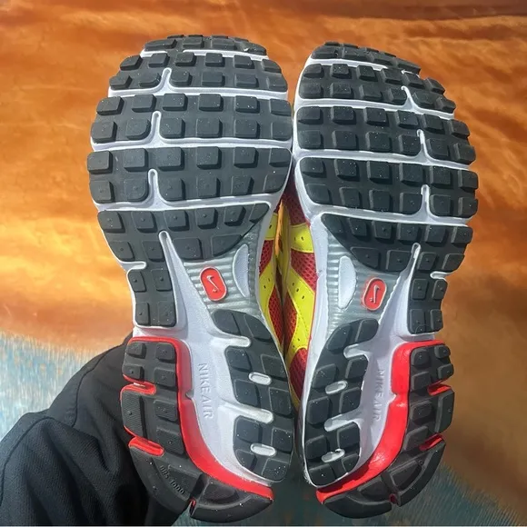 Nike Air 2009 id Bowerman Red Silver Yellow PKW 4 Shoes rare Size 8