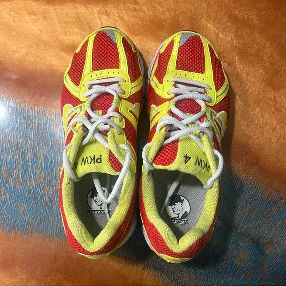 Nike Air 2009 id Bowerman Red Silver Yellow PKW 4 Shoes rare Size 8