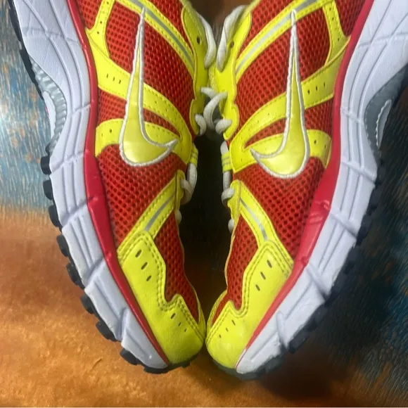 Nike Air 2009 id Bowerman Red Silver Yellow PKW 4 Shoes rare Size 8