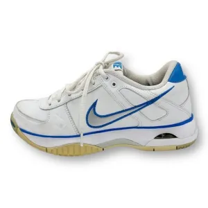 Nike Air Del Mar III White/Blue/Silver Leather Low-Top Chunky Sneaker Sz 7.5