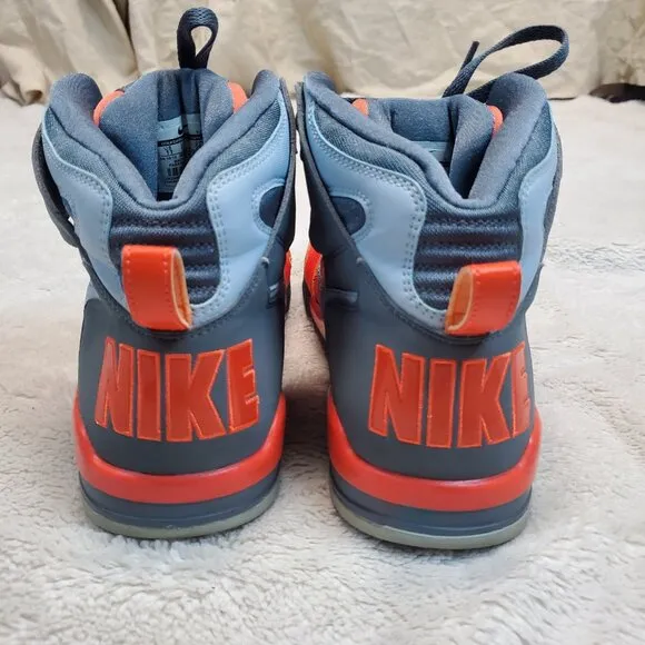 Nike Air Flight Condor High Top Orange Grey 366574 848 Logo Sneakers Shoes 11