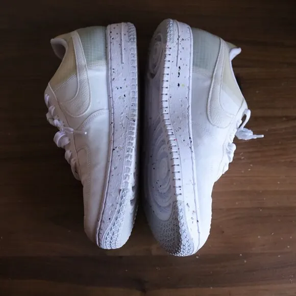 Nike Air Force 1 Crater 'Move To Zero - White Orange' DH2521-100 Men's 11.5 2021