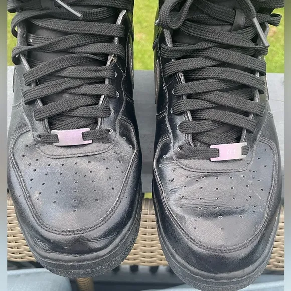 Nike Air Force 1 High Men’s Black Iridescent Sneakers 806403-011 AF1 Size 10