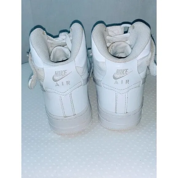 Nike Air Force 1 High Triple White Youth Sneaker