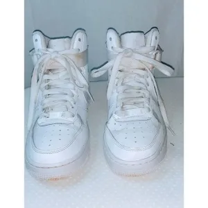 Nike Air Force 1 High Triple White Youth Sneaker