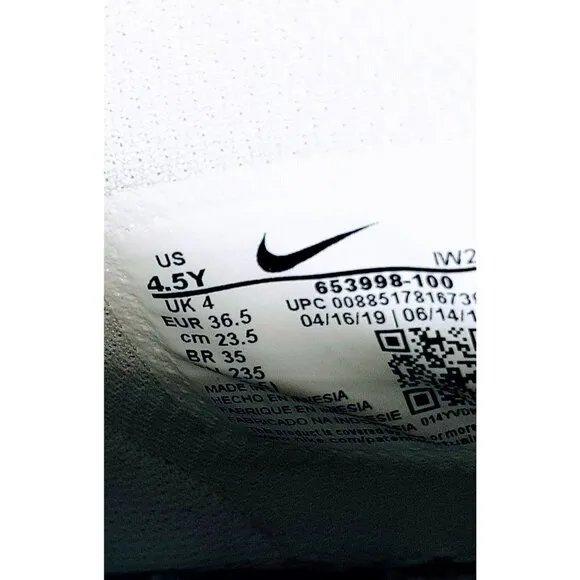 Nike Air Force 1 High Triple White Youth Sneaker