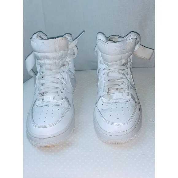 Nike Air Force 1 High Triple White Youth Sneaker