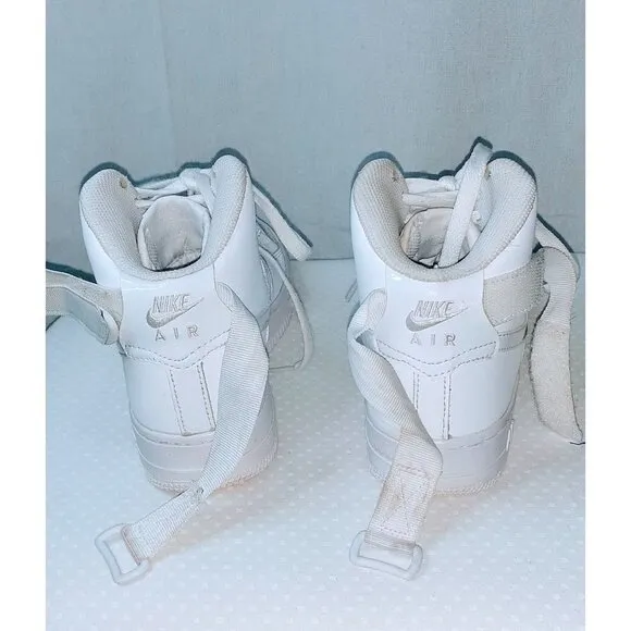 Nike Air Force 1 High Triple White Youth Sneaker