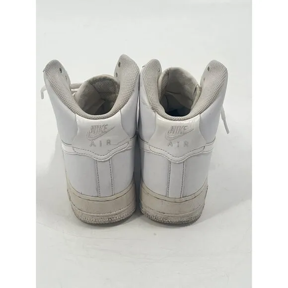 Nike Air Force 1 High White Sneakers 653998-100 Sz Y 6.5