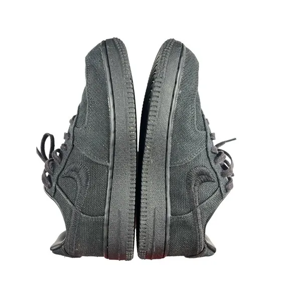 Nike Air Force 1‎ Low Stussy Black Sneaker Shoes Youth Sz 2.5