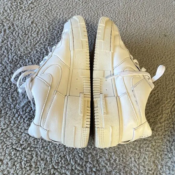 Nike Air Force 1 Pixel Sneakers Mens 8 White Chunky Shoe