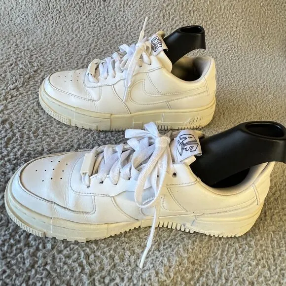Nike Air Force 1 Pixel Sneakers Mens 8 White Chunky Shoe