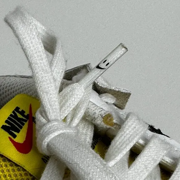 Nike Air Force 1 Shadow White Black Yellow Smiley Face Women’s Size: 8.5