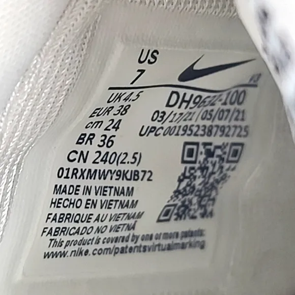 NIKE Air Force 1 White Pixel SE Zebra Sneakers