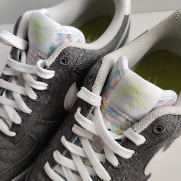 NIKE Air Force 1'07 Sneakers Iron Grey Low Recycled Canvas Pack Chunky Men's 8