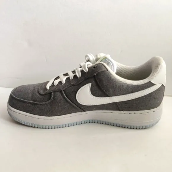 NIKE Air Force 1'07 Sneakers Iron Grey Low Recycled Canvas Pack Chunky Men's 8