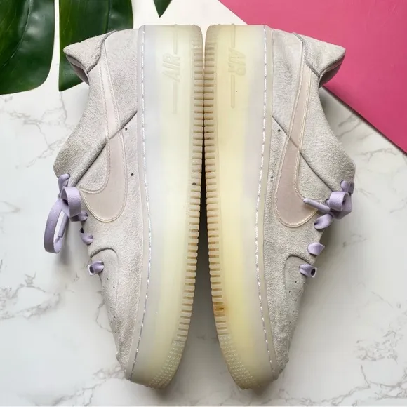 Nike Air Force Low Sage LX Lilac Purple Platform Sneakers 9