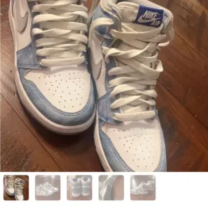 Nike Air High-Top Sneakers in Blue and White