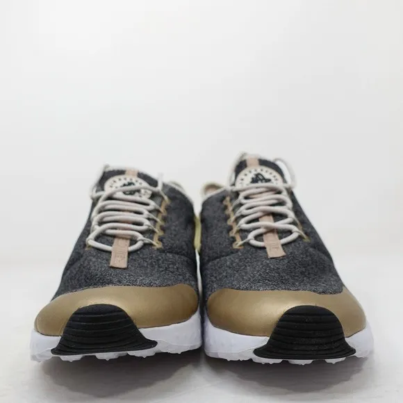 Nike Air Huarache Run Ultra SE Running Shoes Gray Gold 859516-102 Women Size 9.5