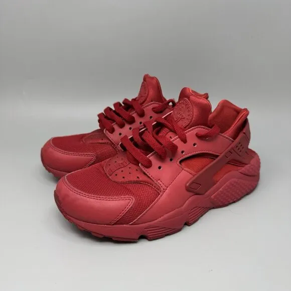 Nike Air Huarache Triple Red Mens Size 7.5 Athletic Running Shoes Sneakers