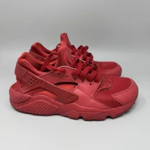 Nike Air Huarache Triple Red Mens Size 7.5 Athletic Running Shoes Sneakers