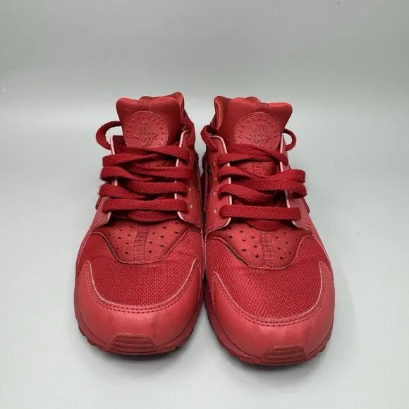 Nike Air Huarache Triple Red Mens Size 7.5 Athletic Running Shoes Sneakers