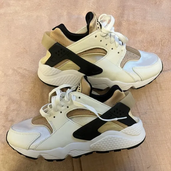 Nike Air Huarache White Sandrift Chunky Sneakers