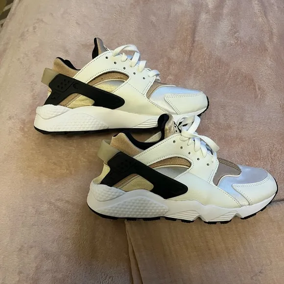 Nike Air Huarache White Sandrift Chunky Sneakers