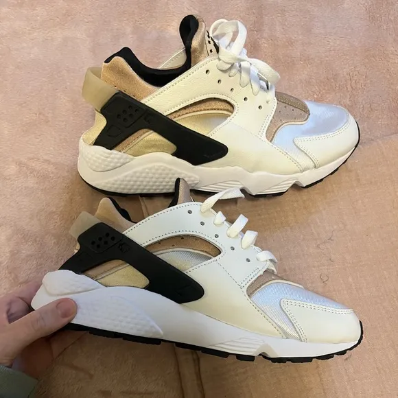 Nike Air Huarache White Sandrift Chunky Sneakers