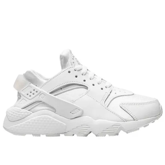Nike Air Huaraches Triple White Youth Sneakers