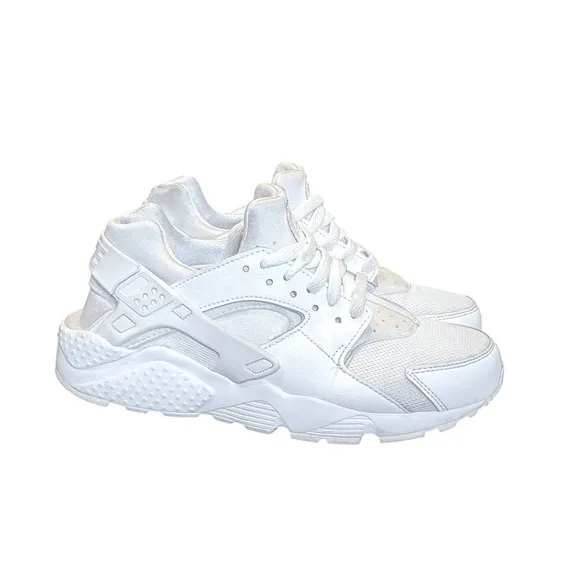 Nike Air Huaraches Triple White Youth Sneakers
