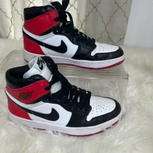 Nike  Air Jordan 1 Black and Red High-Top Sneakers size 8