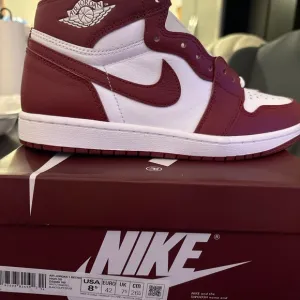 Nike Air Jordan 1 Heritage Red and White Men's Shoes