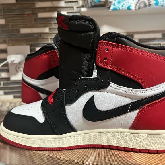 Nike Air Jordan 1 High OG in Black, White, and Red