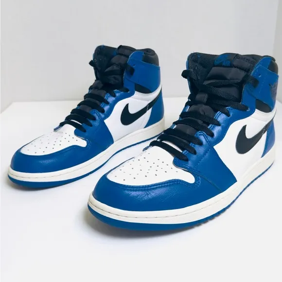 Nike Air Jordan 1 Retro High OG Game Royal 2018 Sneakers 555088-403 Size 10.5