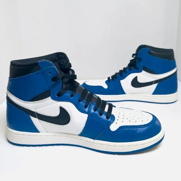 Nike Air Jordan 1 Retro High OG Game Royal 2018 Sneakers 555088-403 Size 10.5