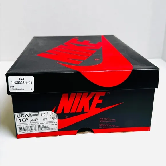 Nike Air Jordan 1 Retro High OG Game Royal 2018 Sneakers 555088-403 Size 10.5