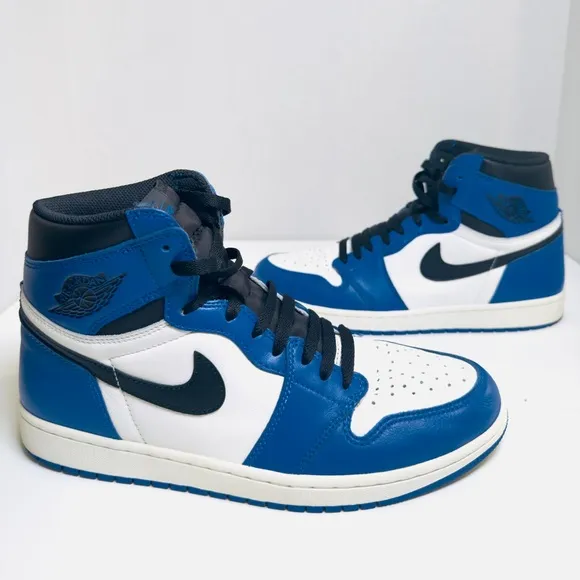 Nike Air Jordan 1 Retro High OG Game Royal 2018 Sneakers 555088-403 Size 10.5