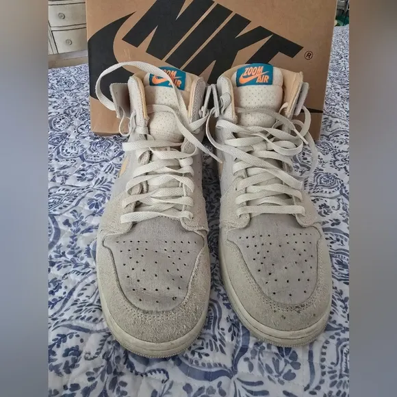 Nike Air Jordan 1 ZM Air CMFT 2 ZOOM  Orewood Brown Citrus DV1307-180 Men's 9.5