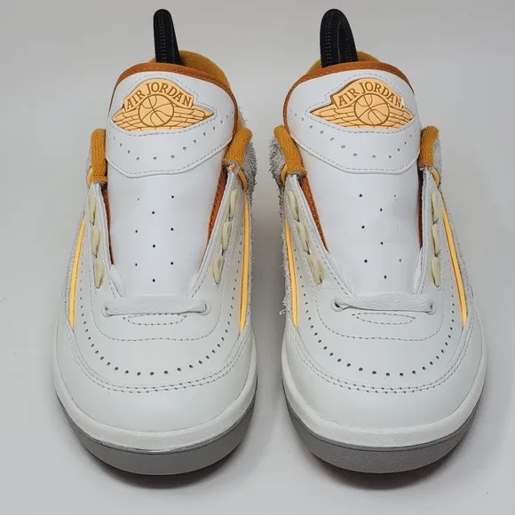 Nike Air Jordan 2 Retro Mens Sz 4 Low Sail Melon Tint-Light Curry DV9956 118 New