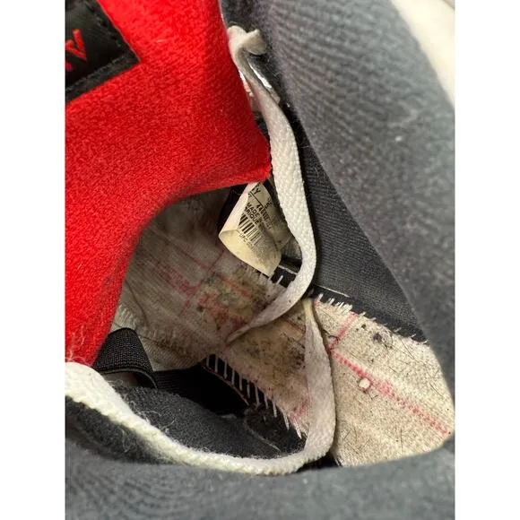Nike Air Jordan 5 Sneakers - Fire Red and White - Size 5Y