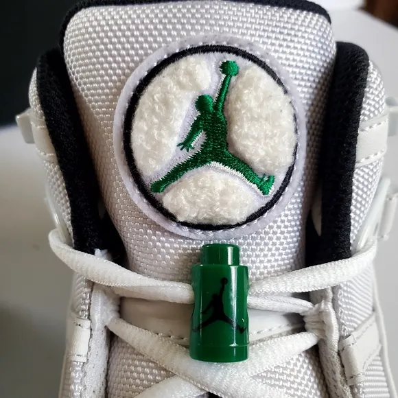 Nike Air Jordan 6 Rings in Lucky Green, White, and Black HighTop Size 9