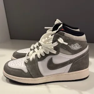 Nike Air Jordan High-Top Sneakers - Gray and White